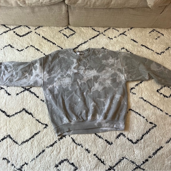 Missguided Tie Dye Crewneck - Light Gray - Picture 2 of 7